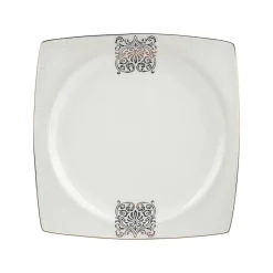 Karaca Tafelservice Für 12 Personen-Fine Bone New Lotus 60 Pieces Dinnerware Set Square Whıte01