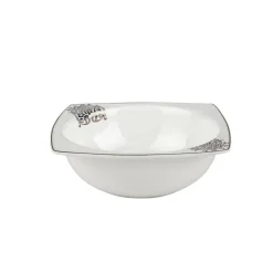 Karaca Tafelservice Für 12 Personen-Fine Bone New Lotus 60 Pieces Dinnerware Set Square Whıte01