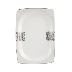 Karaca Tafelservice Für 12 Personen-Fine Bone New Lotus 60 Pieces Dinnerware Set Square Whıte01