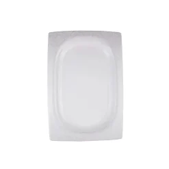 Karaca Tafelservice Für 12 Personen-Fine Bone Ruffle 60-teiliges Quadratisches Tafelservice für 12 Personen Weıß01