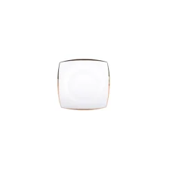 Karaca Frühstücksgeschirr|Frühstücksset Für 6 Personen-Fine Pearl Agate für 6 Personen Perle Quadrat Frühstücksset und Servierschalen, 26 Teilig Gold