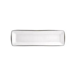 Karaca Frühstücksset Für 6 Personen-Fine Pearl Agate Platin 26-teiliges Frühstücksset und Servierschalen für 6 Personen Quadratisch Platın