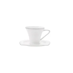 Karaca Frühstücksset Für 6 Personen-Fine Pearl Agate Platin 26-teiliges Frühstücksset und Servierschalen für 6 Personen Quadratisch Platın