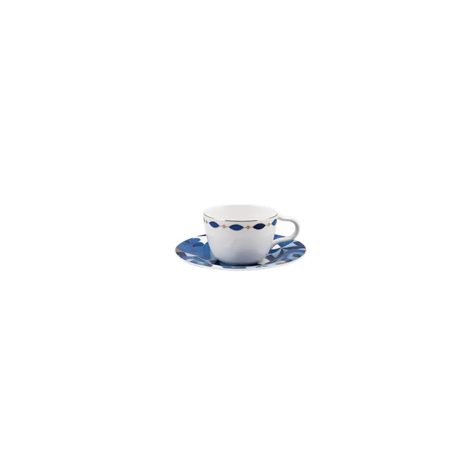 Karaca Frühstücksset Für 6 Personen-Fine Pearl Azur 26-teiliges Frühstücksset und Servierschalen Blau01