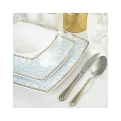 Karaca Tafelservice Für 12 Personen-Fine Pearl Contour 62-teiliges Tafelservice für 12 Personen Blau01