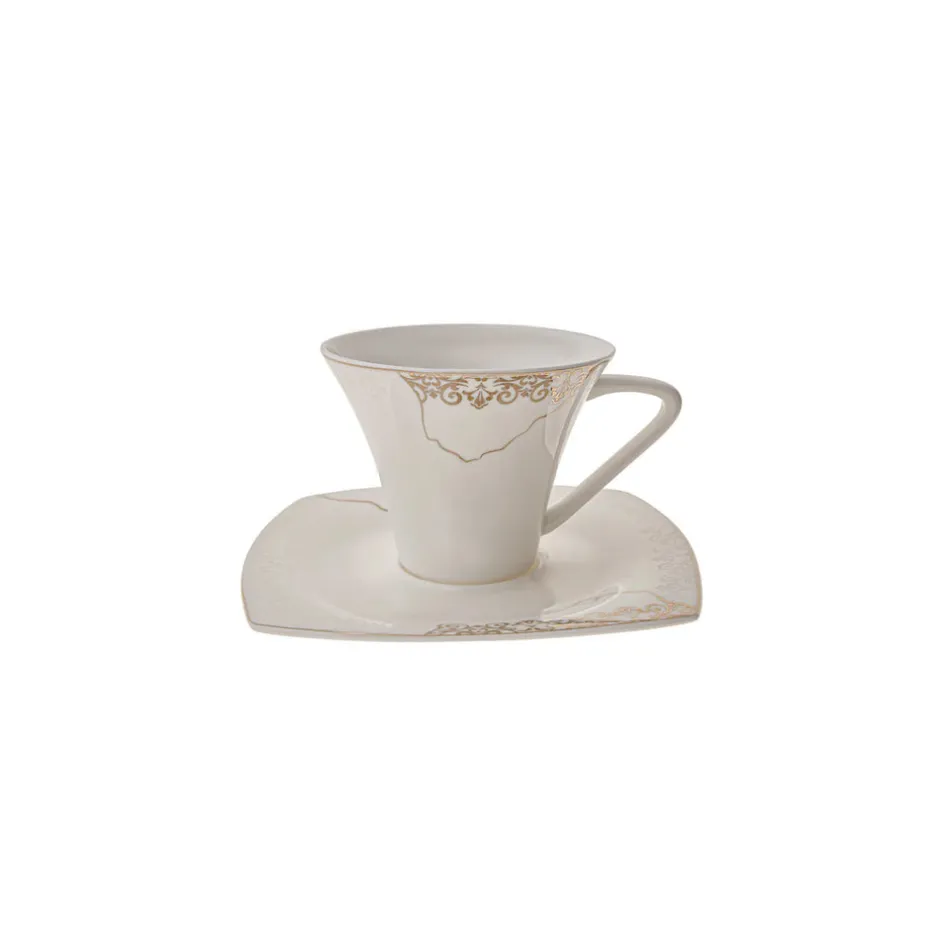 Karaca Frühstücksset Für 6 Personen-Fine Pearl Era 26-teiliges Frühstücksset und Servierschalen für 6 Personen Weıß01