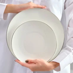 Karaca Tafelservice Für 12 Personen-Fine Pearl Extra Chanak 55-teiliges Tafelservice für 12 Personen Platin Platın