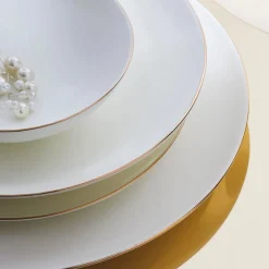 Karaca Tafelservice Für 12 Personen-Fine Pearl Extra Chanak 62-Teiliges 12-Personen Geschirrset Gold