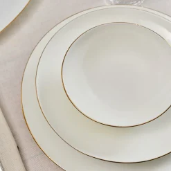 Karaca Tafelservice Für 12 Personen-Fine Pearl Extra Chanak 55-teiliges Tafelservice für 12 Personen, Gold