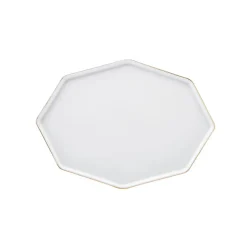 Karaca Tafelservice Für 12 Personen-Fine Pearl Extra Eight Corner 62-Teiliges 12-Personen Geschirrset Gold