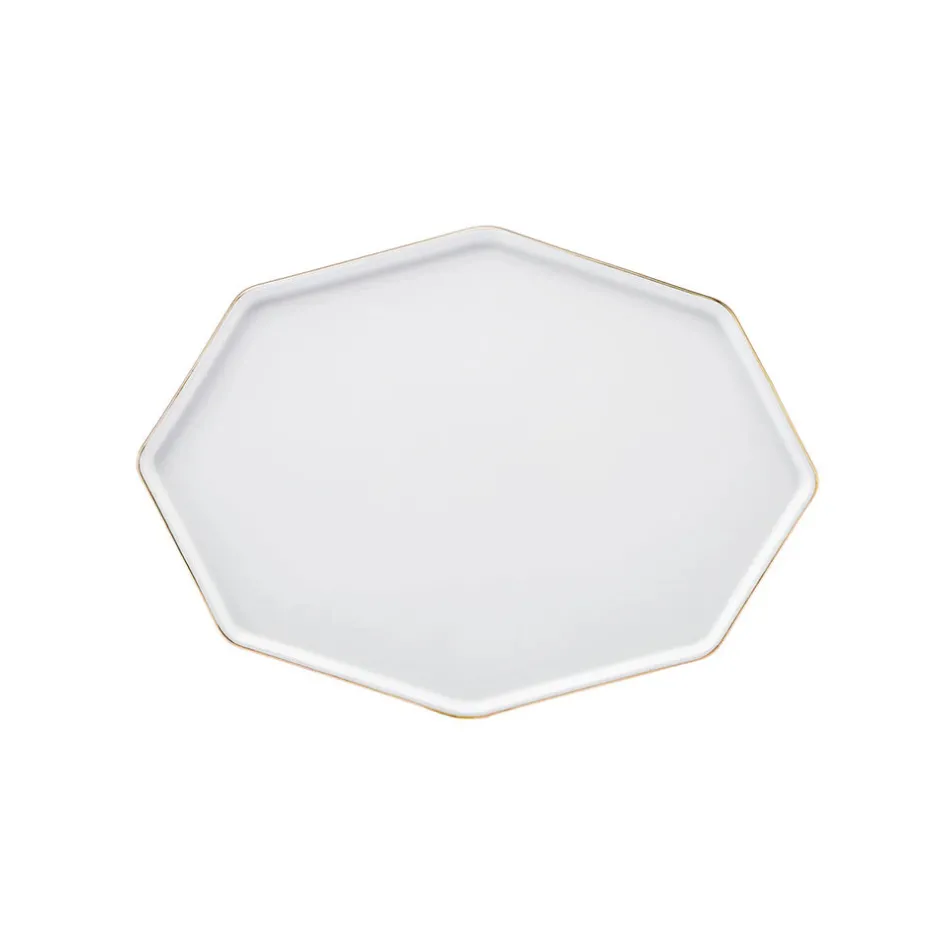 Karaca Tafelservice Für 12 Personen-Fine Pearl Extra Eight Corner 62-Teiliges 12-Personen Geschirrset Gold