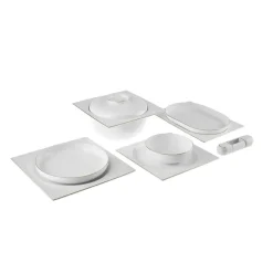 Karaca Tafelservice Für 12 Personen-Fine Pearl Extra Nish 62-Teiliges 12-Personen Geschirrset Gold
