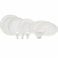 Karaca Tafelservice Für 12 Personen-Fine Pearl Extra Wilderness 62-Teiliges 12-Personen Geschirrset Gold