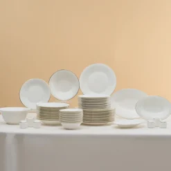 Karaca Tafelservice Für 12 Personen-Fine Pearl Fame 58-teiliges Tafelservice für 12 Personen, Gold