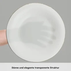 Karaca Tafelservice Für 12 Personen-Fine Pearl Fame 58-teiliges Tafelservice für 12 Personen, Gold