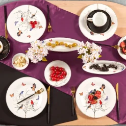Karaca Frühstücksset Für 6 Personen-Fine Pearl Grace Black 26-teiliges Frühstücksset und Servierschalen Schwarz01