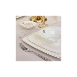 Karaca Tafelservice Für 12 Personen-Fine Pearl Hailey 62-teiliges Dinner-Set Gold