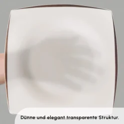 Karaca Tafelservice Für 12 Personen-Fine Pearl New Agate 58-Teiliges 12-Personen Geschirrset Gold