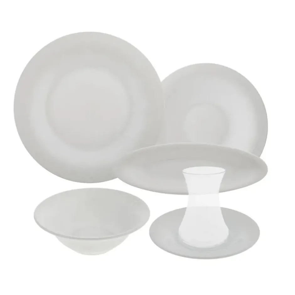 Karaca Frühstücksset Für 6 Personen-Fine Pearl New Eternal 26-teiliges Frühstücksset und Servierschalen für 6 Personen Weıß01