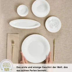 Karaca Frühstücksset Für 6 Personen-Fine Pearl New Fame Frühstücksset für 6 Personen, 26-teilig – Gold