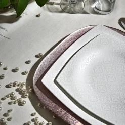 Karaca Tafelservice Für 12 Personen-Fine Pearl Valentina 62 Pieces Pearl Dinnerware Square, Service for 12 Whıte01