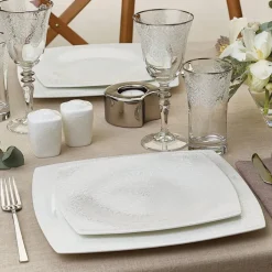 Karaca Tafelservice Für 12 Personen-Fine Pearl Valentina 62 Pieces Pearl Dinnerware Square, Service for 12 Whıte01