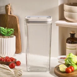 Karaca Vorratsbehälter-Flex 2-teiliges Aufbewahrungsbehälter-Set, 3200 ml, Transparent
