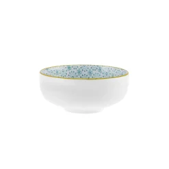 Karaca Vorspeisenteller-Floral Snack Schale, Blau, Rund, 10 cm Blau01