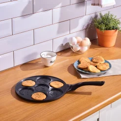 Karaca Keramikpfanne-Fluffy Antihaft-Pfannkuchenpfanne mit Induktionskeramikbeschichtung, 26 cm, schwarz