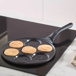 Karaca Keramikpfanne-Fluffy Antihaft-Pfannkuchenpfanne mit Induktionskeramikbeschichtung, 26 cm, schwarz