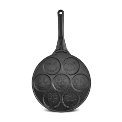 Karaca Keramikpfanne-Fluffy Antihaft-Pfannkuchenpfanne mit Induktionskeramikbeschichtung, 26 cm, schwarz