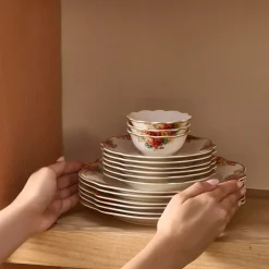 Karaca Frühstücksset Für 6 Personen-Forever Bone Amarose 26-teiliges Frühstücksset