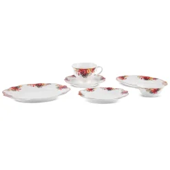 Karaca Frühstücksset Für 6 Personen-Forever Bone Amarose 26-teiliges Frühstücksset