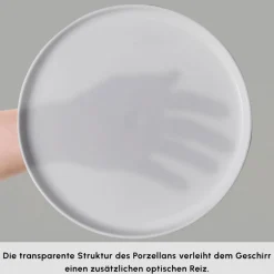 Karaca Frühstücksset Für 6 Personen-Forever Bone Bomo 22-Teiliges 6-Personen Frühstücksset Beyaz