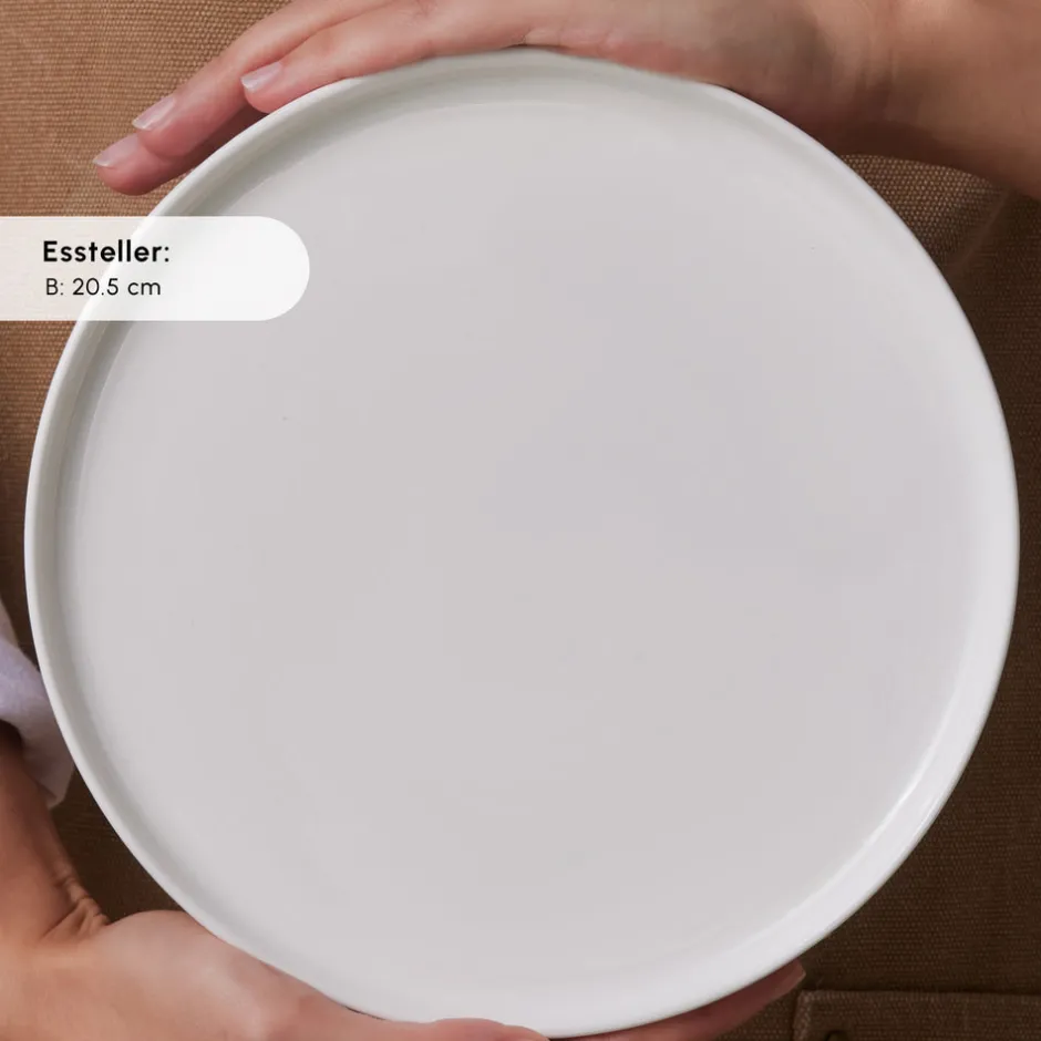 Karaca Frühstücksset Für 6 Personen-Forever Bone Bomo 22-Teiliges 6-Personen Frühstücksset Beyaz