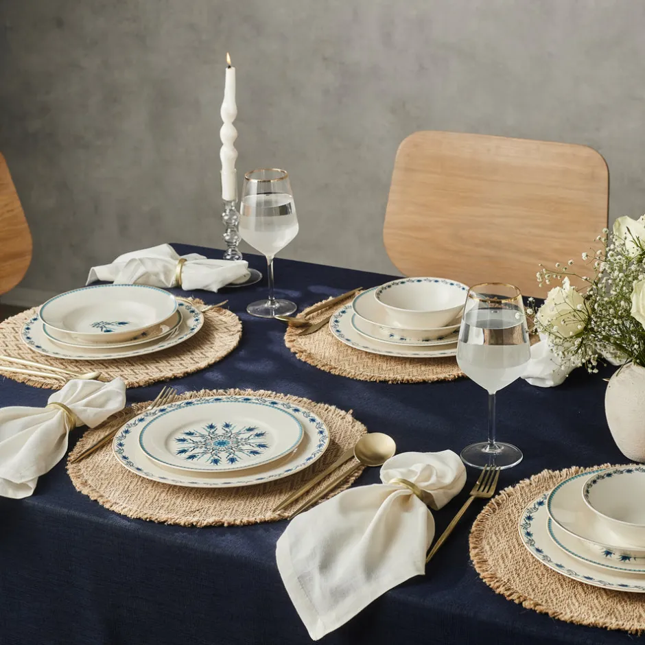 Karaca Tafelservice Für 6 Personen-Forever Bone China Iznik 24-teiliges Tafelservice für 6 Personen, Mehrfarbig