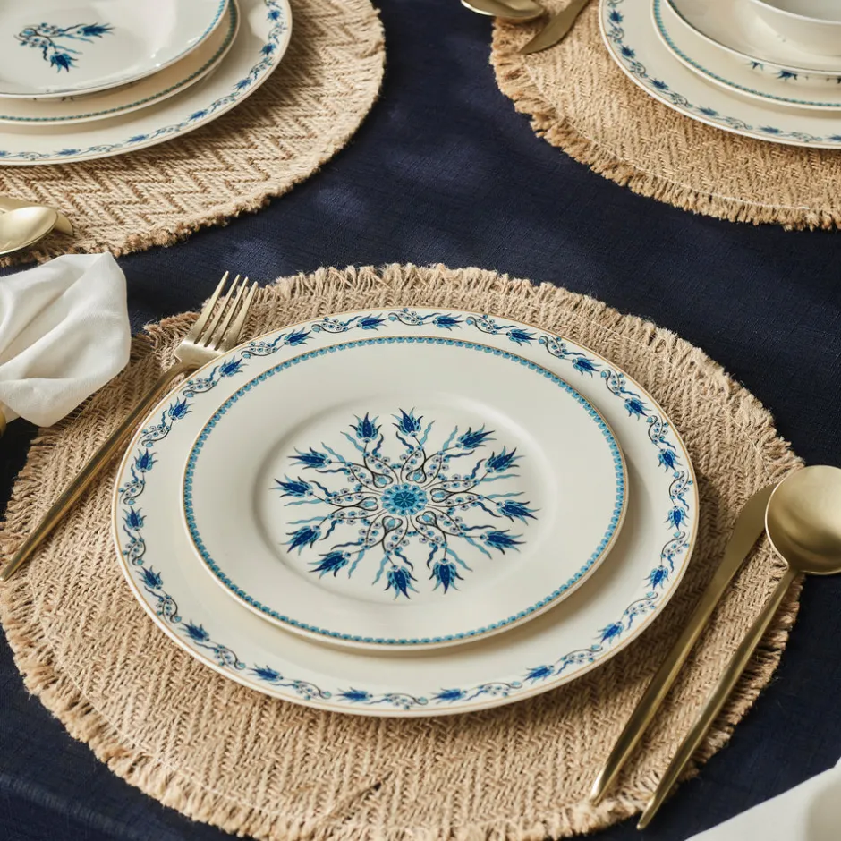Karaca Tafelservice Für 6 Personen-Forever Bone China Iznik 24-teiliges Tafelservice für 6 Personen, Mehrfarbig