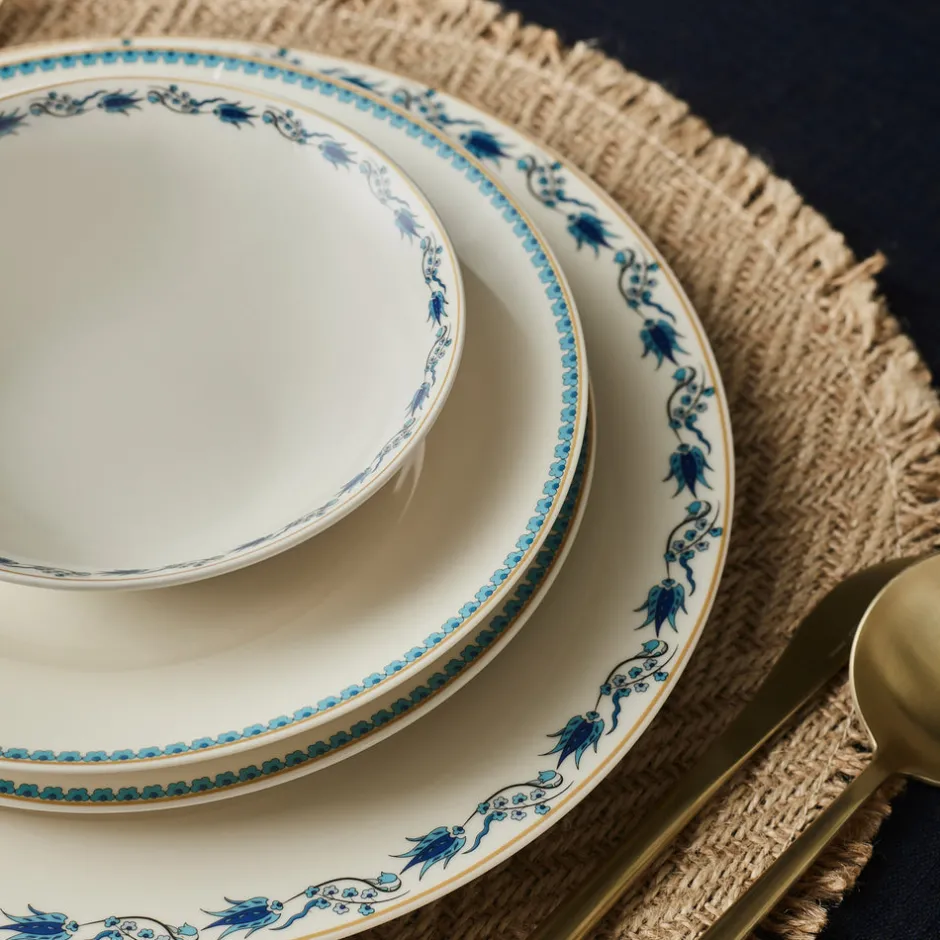 Karaca Tafelservice Für 6 Personen-Forever Bone China Iznik 24-teiliges Tafelservice für 6 Personen, Mehrfarbig