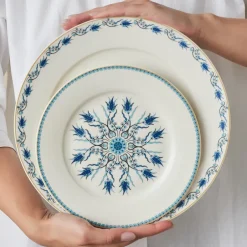 Karaca Tafelservice Für 6 Personen-Forever Bone China Iznik 24-teiliges Tafelservice für 6 Personen, Mehrfarbig