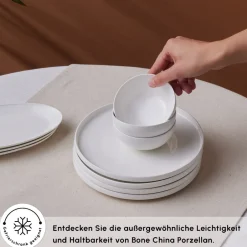 Karaca Frühstücksset Für 6 Personen-Forever Bone Fika 22-Teiliges Frühstücksset Für 6 Personen Gold