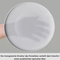 Karaca Frühstücksset Für 6 Personen-Forever Bone Fika 22-Teiliges 6-Personen Frühstücksset Beyaz