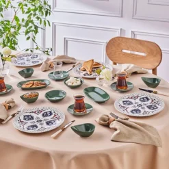 Karaca Frühstücksset Für 6 Personen-Forever Bone Salento 26-teiliges Frühstücksset für 6 Personen Multıfarben