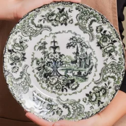Karaca Frühstücksset Für 6 Personen-Forever Bone Vittoria, Frühstücksset 26-teilig für 6 Personen Grün01