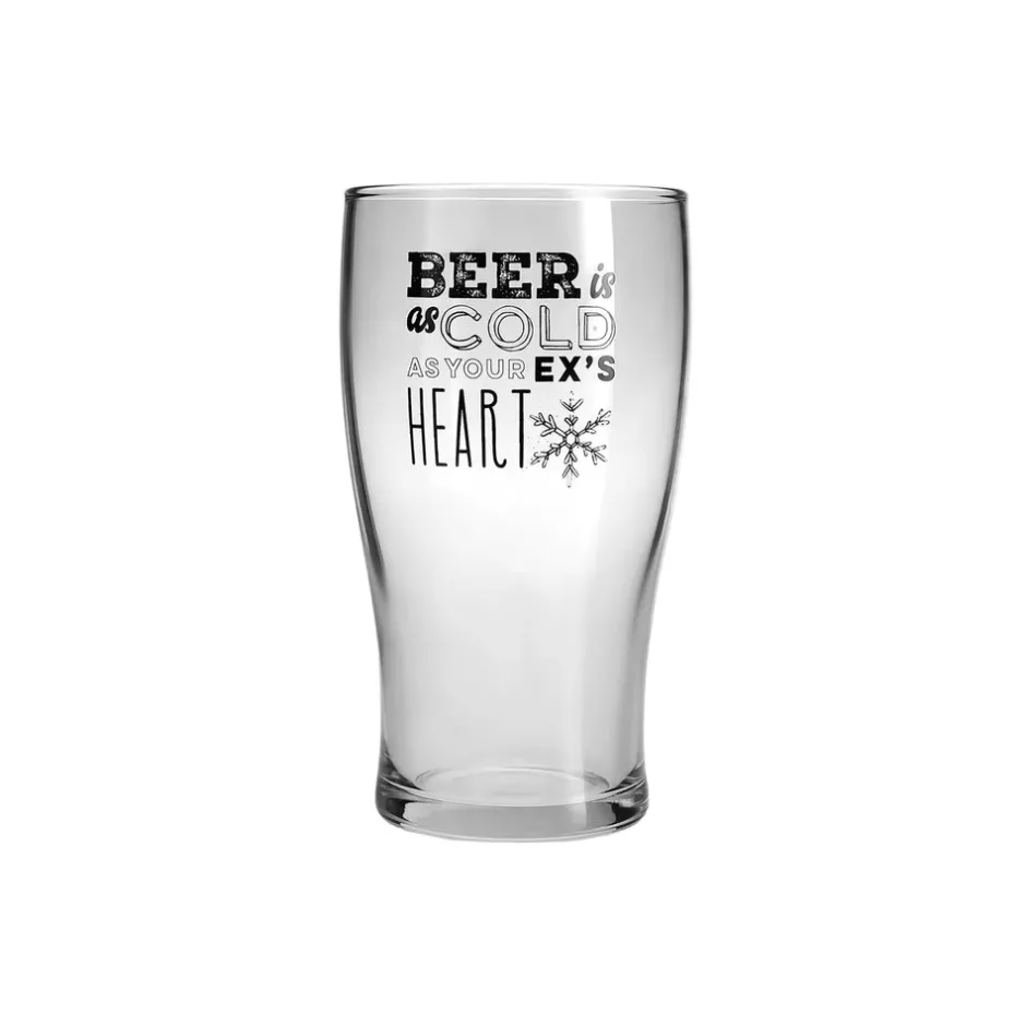 Karaca Gläser-Sets-Fritz Bierglas-Set 2 Stück, 454 ml Farblös