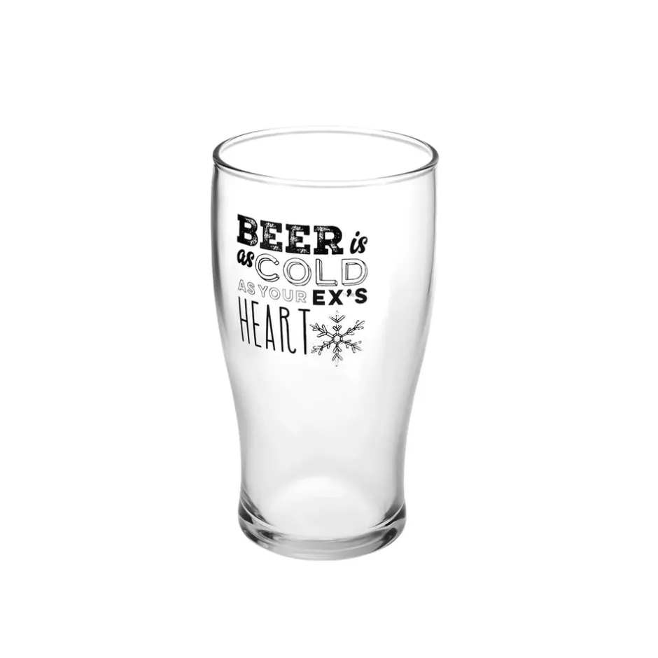 Karaca Gläser-Sets-Fritz Bierglas-Set 2 Stück, 454 ml Farblös