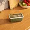 Karaca Vorratsbehälter-Fusca Lunchbox mit Gabel und Löffel Grün