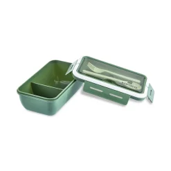 Karaca Vorratsbehälter-Fusca Lunchbox mit Gabel und Löffel Grün