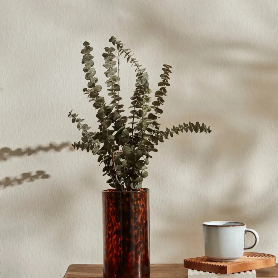 Karaca Vasen-Gemusterte Vase, 20 cm Bronze01