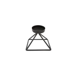 Karaca Kerzenständer-Geometri Kerzenständer Schwarz 13 cm x 13 cm Schwarz01