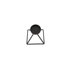 Karaca Kerzenständer-Geometri Kerzenständer Schwarz 13 cm x 13 cm Schwarz01